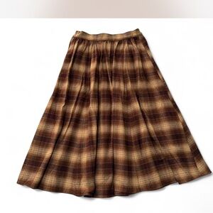 Plaid Brown French Meadows Skirt